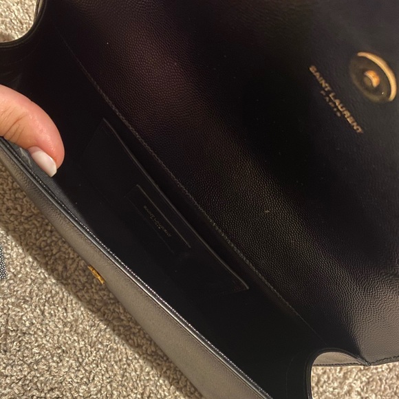 YSL Calfskin Grained Clutch - Picture 3 of 3